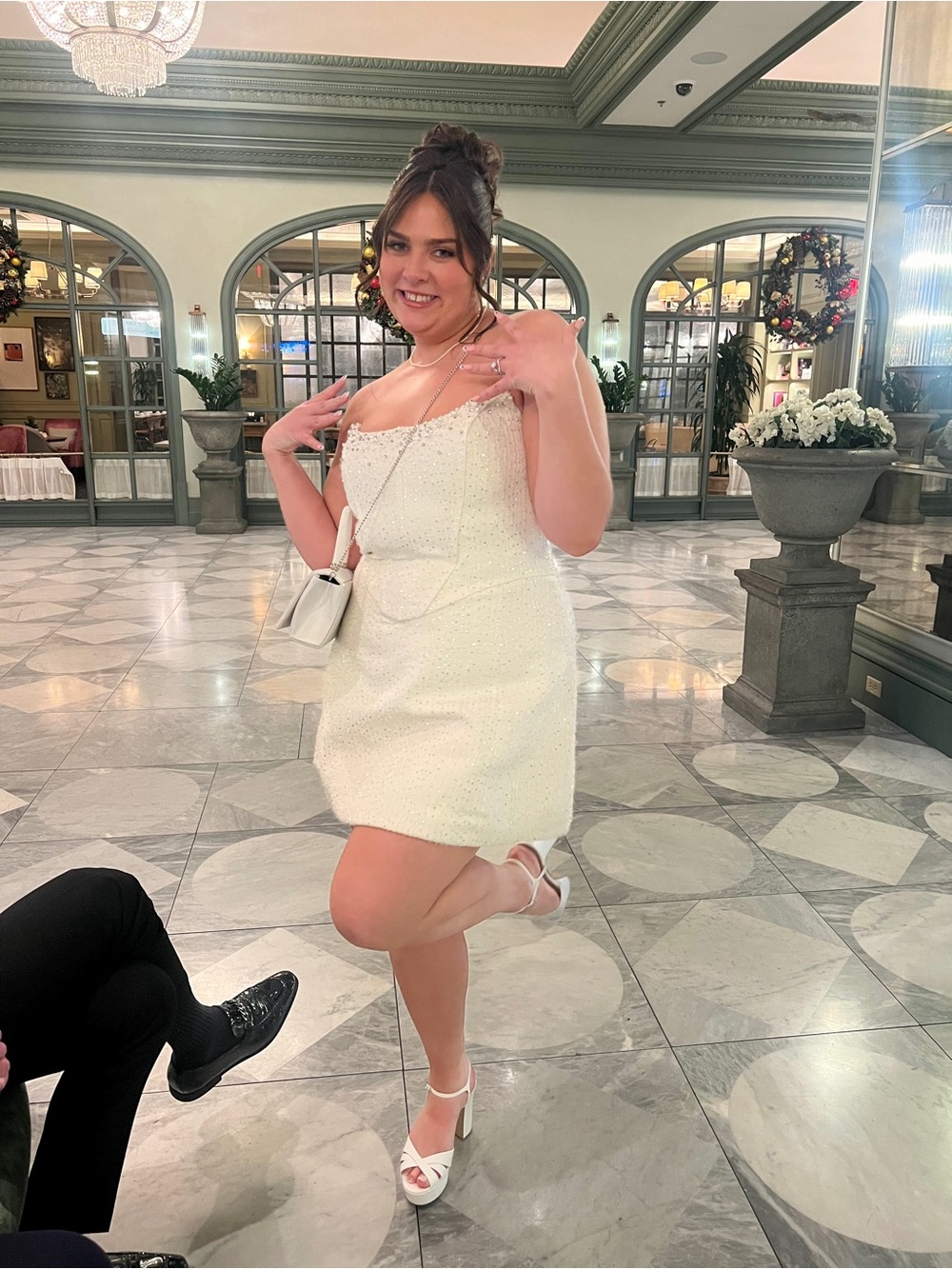 Meshki Lorrie Bridal Corset Mini Dress